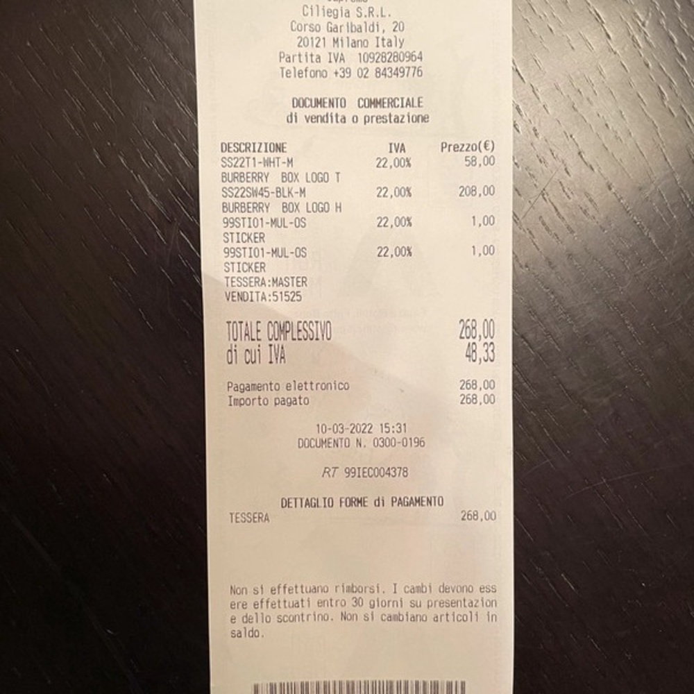 Supreme Burberry box logo tee *Amazing deal*